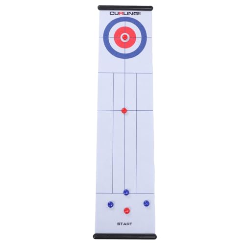 Masyrt Large Roll Up Tabletop Curling -Spiel für die Interaktive Matte mit Kompaktem, Tragbarem Design, Geeignet für den Gebrauch Im Freien, Im Freien Geeignet von Masyrt