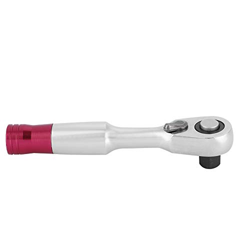 Masyrt Mini-Ratschenschlüssel, 100% Professional 72 Gezahnte Scheibe Verchromt Verchromt, Schnell Geschnittenes Zweifarbiger Gummigriff, 85-100 Mm (85 mm) von Masyrt
