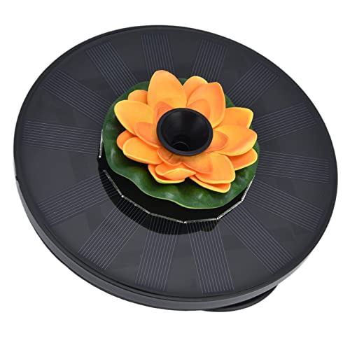 Masyrt Mini Solar Angetriebene Wasserbrunnenpumpe, Läuft Automatisch, Keine Batterie oder Stecker, 4 Sprühstile für Vogelbäder, Pools, Gärten, Solarpanel mit Kristallinem Silizium (1) von Masyrt