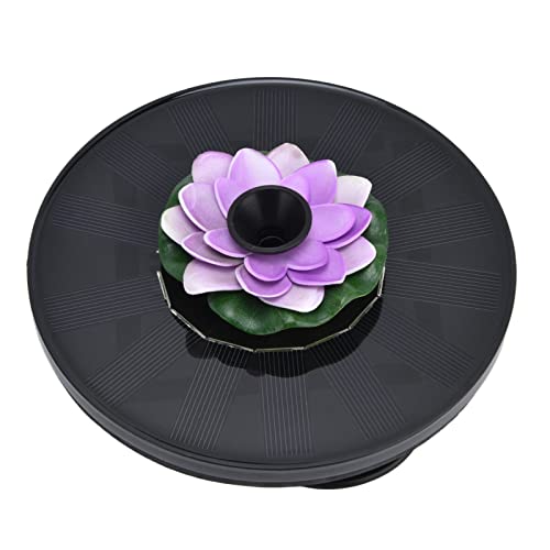 Masyrt Mini Solar Angetriebene Wasserbrunnenpumpe, Läuft Automatisch, Keine Batterie oder Stecker, 4 Sprühstile für Vogelbäder, Pools, Gärten, Solarpanel mit Kristallinem Silizium (3) von Masyrt