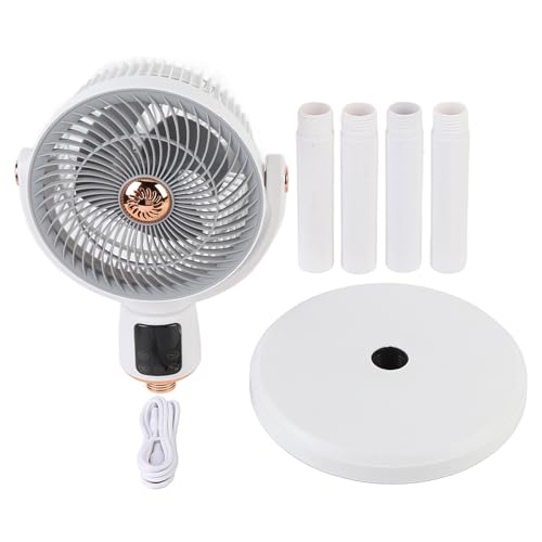 Masyrt Oszillierender Standventilator,Verstellbarer Standventilator mit Fernbedienung,Tragbare Oszillierende Standventilatoren,12-Stunden-Timer, Starke Luftzirkulation für Innenräume von Masyrt