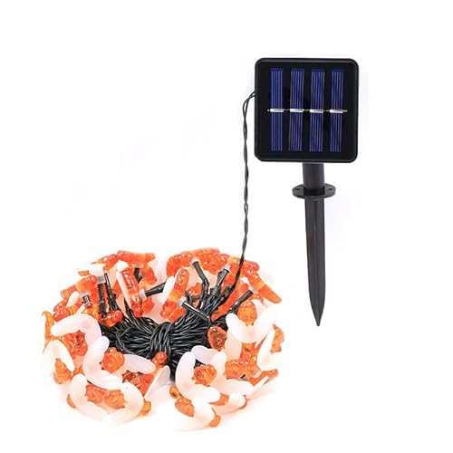 Masyrt Outdoor LED HoneyBee Fairy String Lights, Batteriebetriebene Solarbienenlichter Wasserdicht für Garten Weihnachtszelt (7 Meter 50 Lichter (8 Funktion)) von Masyrt