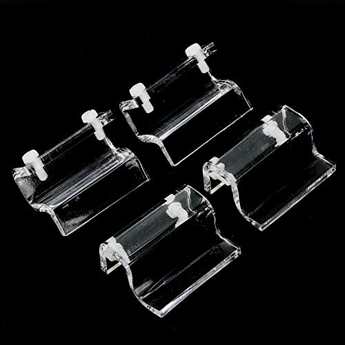 Masyrt Randless Aquarium Clips Aquariumabdeckung 13 × 9 × 4 4pcs Glasabdeckung Acrylclip -Stützklemme Accessoire für Aquariumfischtank von Masyrt