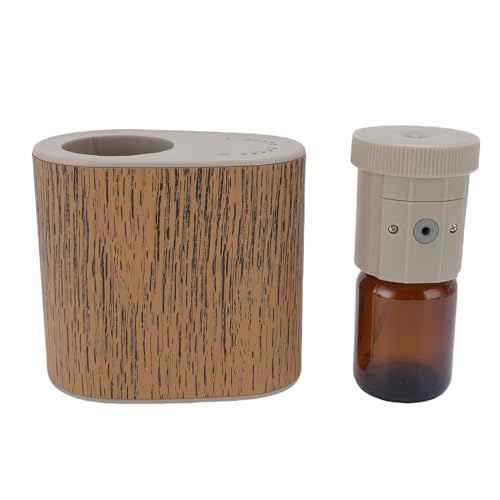 Masyrt Smart App Kontrolliertes Wasserfreies ätherisches Öldiffusor, Geringes Geräusch, Lecksicherer 60 Ml Duftdiffusor, Ideal für Zuhause, Auto, Büro (Holzkorn) von Masyrt