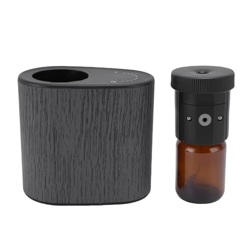 Masyrt Smart App Kontrolliertes Wasserfreies ätherisches Öldiffusor, Geringes Geräusch, Lecksicherer 60 Ml Duftdiffusor, Ideal für Zuhause, Auto, Büro (Schwarz) von Masyrt