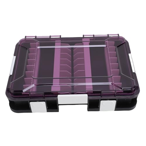 Masyrt Squid Jig Haken Aufbewahrungskoffer Behälter,ABS Kunststoff Transparent Deckel Tintenfisch Köder Köder Organizer Box,Tragbare Hülle Haken Köder Köder Aufbewahrungsbox Tackle Box (Rosa) von Masyrt