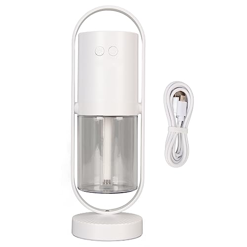 Masyrt Tragbarer -Luftbefeuchter mit Leichter 200 Ml Kaltem Nebel RGB Fine Spray Ultra Leise Tragbarer Luftbefeuchter mit LED -Licht für Babyauto Reise (Weiß) von Masyrt