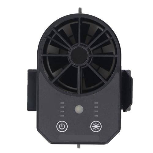 Masyrt Tragbarer Taillenlüfter,4 Geschwindigkeit Verstellbare USB wiederaufladbare Tragbare Gürtelventilator mit LED Licht für Wanderwanderung Im Freien Camping Working Kühlung (2500mah) von Masyrt