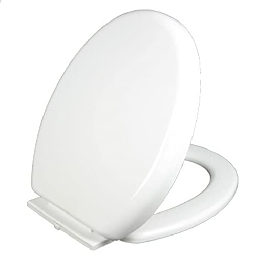 Masyrt - Verdickter Toilettensitz, Langsam Schließender Toilettensitz, Toilettensitz, Toilettendeckel, Weißer Toilettensitz, Toilettensitzdeckel von Masyrt