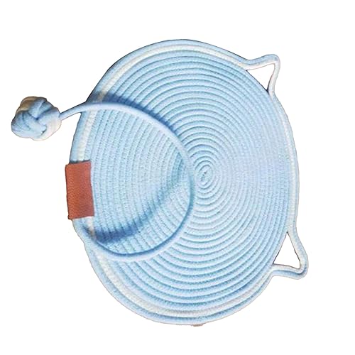 Masyrt Wear-resistente Baumwollfäden Katzener-Kratzer-Matte Handgewebt (Himmelblau) von Masyrt