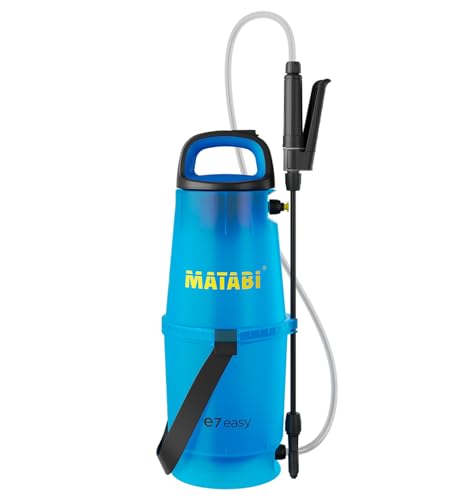 Matabi e7 Easy - Elektrischer Sprüher für Garten und Obstgarten - Li-Ion USB-C Akku - 20L Autonomie - Sicheres System -Verstellbare Gurte- Durchsichtiger Tank - Einfach zu bedienen - Hergestellt in EU von Matabi