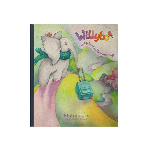 Matabooks Willybo - Ein Elefant auf Wanderschaft (Kinderbuch aus Graspapier) von Matabooks