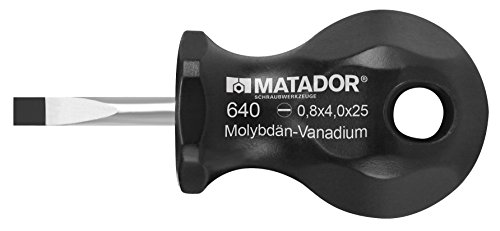 MATADOR Schraubendreher, kurz, Schlitz, 6,5 x 25 mm, 0640 1265 von MATADOR Schraubwerkzeuge