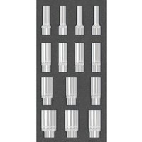 Mts 1/2-Steckschlüssel lang, 14-tlg., 12,5 mm (1/2): 10-32 mm (1/3 von Matador