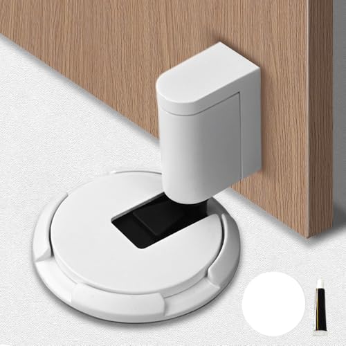 2025 Neu Magnetischer Türstopper, Türstopper Boden Selbstklebend Schwer Türhalter Tür Stopper ohne Bohren Höhenverstellbarer Türpuffer Wandschutz Türfeststeller mit Klebeband Door Stopper (#01) von Matame