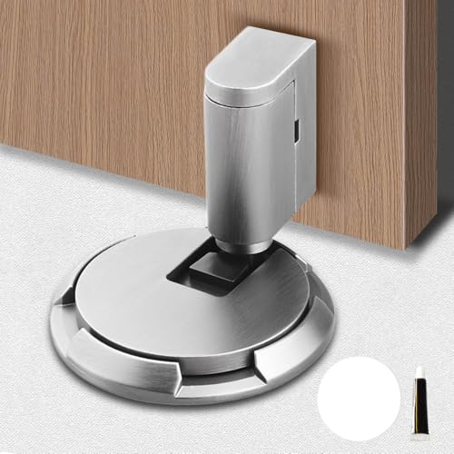 2025 Neu Magnetischer Türstopper, Türstopper Boden Selbstklebend Schwer Türhalter Tür Stopper ohne Bohren Höhenverstellbarer Türpuffer Wandschutz Türfeststeller mit Klebeband Door Stopper (#08) von Matame