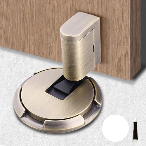 2025 Neu Magnetischer Türstopper, Türstopper Boden Selbstklebend Schwer Türhalter Tür Stopper ohne Bohren Höhenverstellbarer Türpuffer Wandschutz Türfeststeller mit Klebeband Door Stopper (#04) von Matame