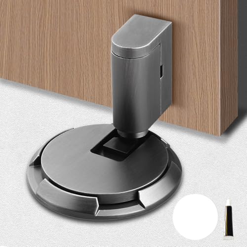 2025 Neu Magnetischer Türstopper, Türstopper Boden Selbstklebend Schwer Türhalter Tür Stopper ohne Bohren Höhenverstellbarer Türpuffer Wandschutz Türfeststeller mit Klebeband Door Stopper (#07) von Matame