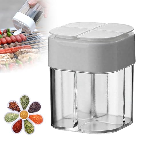 Gewürzgläser, 4 in 1 Gewürzstreuer Camping, Gewürz Dispenser, Camping Zubehör, Gewürzgläser Camping Reisegewürzbehälter für unterwegs, Camping, Picknick, Outdoor, Küche, Lunchboxen, Reisen (#B-1PCS) Gewürzgläser, 4 in 1 Gewürzstreuer Camping, Gewürz Dispenser, Camping Zubehör, Gewürzgläser Camping Reisegewürzbehälter für unterwegs, Camping, Picknick, Outdoor, Küche, Lunchboxen, Reisen (#B-1PCS) von Matame