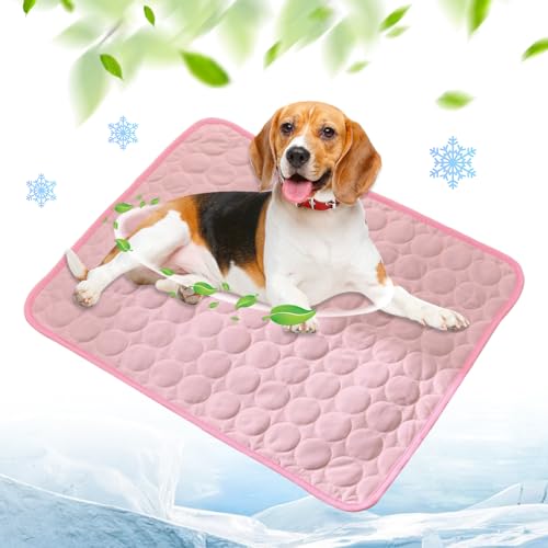 Kühlmatte für Den Sommer, Kühlmatte Hund, Hundekühlmatte für Hund & Katze Selbstkühlende Matte für Haustiere Summer Pet Ice Pad Abrieb- und Bissfest Natürliche Kühlung (#F, M) von Matame