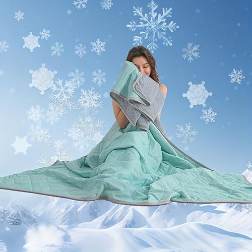 Matame Sommerdecke, Kühldecke Selbstkühlende Decke, Leichte Dünne Sommerdecke Doppelseitige, Absorbiert Körperwärme, Kühlende Decke für Bett Sofa Menschen Kinder Babydecke Sommerdecke (#G, 200x230cm) von Matame