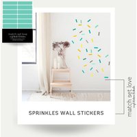 Bunte Streusel Wandtattoos | Konfetti Vinyl Aufkleber Für Kinderzimmer, Spielzimmer & Wohnkultur Wieder Ablösbarer Wandsticker Bunte Streusel Wandtattoos | Konfetti Vinyl Aufkleber Für Kinderzimmer, Spielzimmer & Wohnkultur Wieder Ablösbarer Wandsticker von MatchSetLove