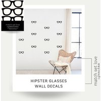 Home Office Wand Dekor - Hipster Brillen Aufkleber Vinyl Home Office Wand Dekor - Hipster Brillen Aufkleber Vinyl von MatchSetLove
