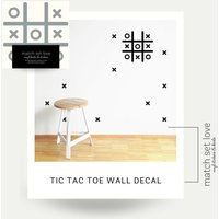 Spielzimmer Dekor - Tic Tac Toe Spiel Vinyl Wand Aufkleber Kreuze Und Spielzimmer Dekor - Tic Tac Toe Spiel Vinyl Wand Aufkleber Kreuze Und von MatchSetLove