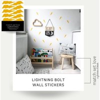 Superhero Wandaufkleber - Lightning Bolts Vinyl Set Of 28 Superhero Wandaufkleber - Lightning Bolts Vinyl Set Of 28 von MatchSetLove
