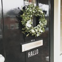 Türaufkleber - Hallo Vinyl-Aufkleber Haustür Willkommensschild Vinyl-Türaufkleber Haustüraufkleber Türaufkleber - Hallo Vinyl-Aufkleber Haustür Willkommensschild Vinyl-Türaufkleber Haustüraufkleber von MatchSetLove