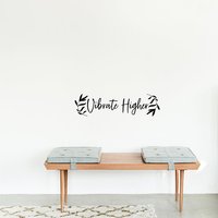 Vibration Höher Aufkleber - Vinyl Wandtattoo Mantra Wandtattoos Abnehmbare Yoga Raum Dekor Meditation von MatchSetLove