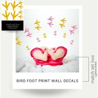 Vogel Fußabdrücke - Kinderzimmer Aufkleber Vogel Fußabdrücke - Kinderzimmer Aufkleber von MatchSetLove