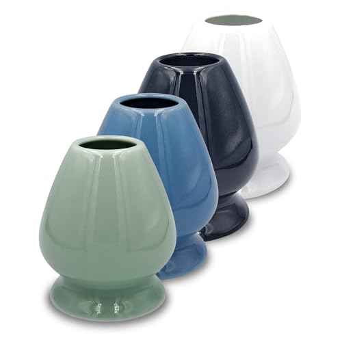 MATCHA PASSION Besen Halter Kusenaoshi Grün aus Keramik zur japanischen Tee-Zeremonie Matcha Zubereitung von Matcha Passion