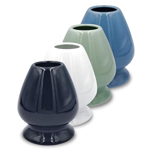 MATCHA PASSION Besen Halter Kusenaoshi Schwarz aus Keramik zur japanischen Tee-Zeremonie Matcha Zubereitung von Matcha Passion