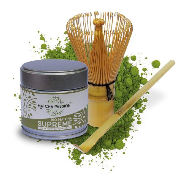 Matcha Passion Bio Matcha Supreme 30g Dose | mit oder ohne Zubehör von Matcha Passion