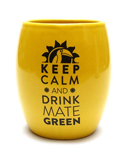 Mate Green Gefäß Ceramico, gelb, 9 x 6,5 x7 von Mate Green