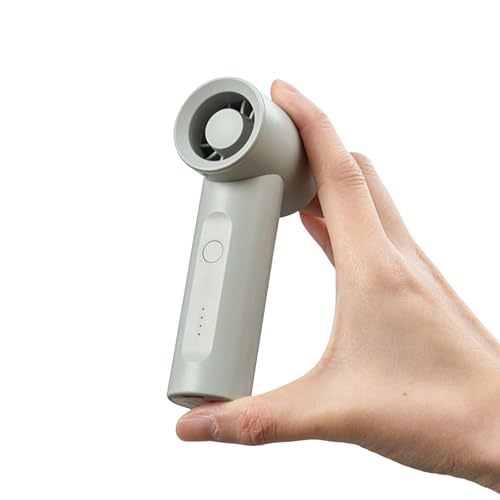 Mateju Handventilator, Mini Ventilator Akku Aufladbar USB Mini Hand Fan, Kleiner Ventilator mit 4 Geschwindigkeiten 2000mAh, Portable Fan für Reisen Büro Zuhause (Grüner) von Mateju