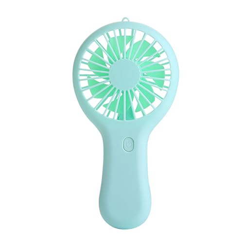 Mateju Mini Ventilator, Handventilator Akku Aufladbar USB Mini Hand Fan, 3 Geschwindigkeiten Portable Fan für Reisen Büro Zuhause, Summer Must Haves (Grün,2PCS) von Mateju