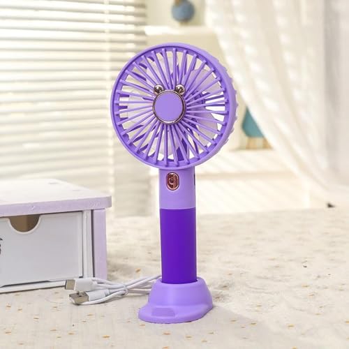 Mateju Mini Ventilator, Handventilator Akku Aufladbar USB Mini Hand Fan, Einstellbare Windgeschwindigkeit Portable Fan für Reisen Büro Zuhause, Summer Must Haves (Lila,1PC) von Mateju