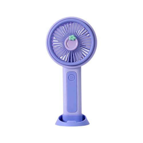 Mateju Mini Ventilator, Handventilator Akku Aufladbar USB Mini Hand Fan, Einstellbare Windgeschwindigkeit Portable Fan für Reisen Büro Zuhause, Summer Must Haves (Trauben,2PCS) von Mateju