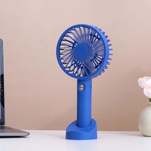 Mateju Mini Ventilator, Handventilator Akku Aufladbar USB Mini Hand Fan, Starker Leise Portable Fan für Reisen Büro Zuhause, Summer Must Haves (Blau,1PC) von Mateju