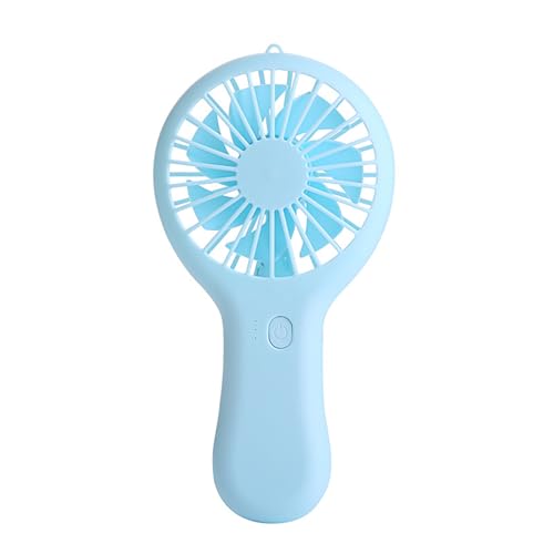 Mateju Mini Ventilator, Handventilator Akku Aufladbar USB Mini Hand Fan, Starker Leise Portable Fan für Reisen Büro Zuhause, Summer Must Haves (Blau,1PC) von Mateju