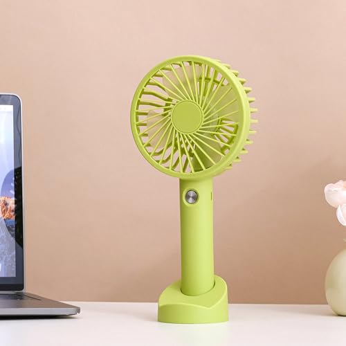 Mateju Mini Ventilator, Handventilator Akku Aufladbar USB Mini Hand Fan, Starker Leise Portable Fan für Reisen Büro Zuhause, Summer Must Haves (Grün,1PC) von Mateju