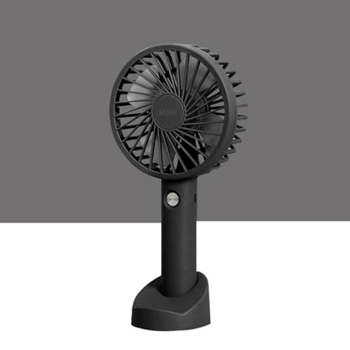 Mateju Mini Ventilator, Handventilator Akku Aufladbar USB Mini Hand Fan, Starker Leise Portable Fan für Reisen Büro Zuhause, Summer Must Haves (Schwarz,2PCS) von Mateju