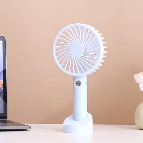 Mateju Mini Ventilator, Handventilator Akku Aufladbar USB Mini Hand Fan, Starker Leise Portable Fan für Reisen Büro Zuhause, Summer Must Haves (Weiß,1PC) von Mateju
