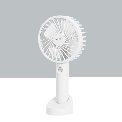 Mateju Mini Ventilator, Handventilator Akku Aufladbar USB Mini Hand Fan, Starker Leise Portable Fan für Reisen Büro Zuhause, Summer Must Haves (Weiß,2PCS) von Mateju