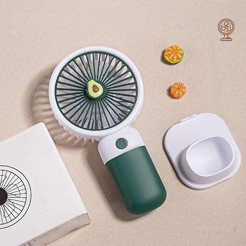 Mateju Mini Ventilator, Handventilator Aufladbar USB Mini Hand Fan, Ventilator Klein Akku Portable für Reisen Büro Zuhause, Summer Must Haves (Avocadogrün,1pcs) von Mateju