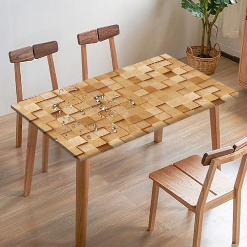Mateju Rechteckig Tischdecke Outdoor Wetterfest, 3D-Hölzerne Druck Wasserdicht Gartentischdecke Abwaschbar Wischbare Gummiband Elastisch Tischdecken Outdoor Garten Küchen (170x95cm,Hölzerne Farben) Mateju Rechteckig Tischdecke Outdoor Wetterfest, 3D-Hölzerne Druck Wasserdicht Gartentischdecke Abwaschbar Wischbare Gummiband Elastisch Tischdecken Outdoor Garten Küchen (170x95cm,Hölzerne Farben) von Mateju