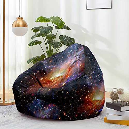 Mateju Sitzsack, Gemütlich Sitzsack Kinder, Sitzsack Erwachsene oder als Gaming Bean Bag, 3D-Schillernde Sterne Stern Blume Garten Relaxo Sitzsack Geeignet für Lnnen Oder Außen (XL,Meteoriten) von Mateju