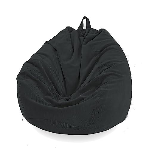 Mateju Sitzsack, Gemütlich Sitzsack Kinder, sitzsack Erwachsene oder als Gaming Bean Bag, Außenbereich Relaxo Sitzsack Geeignet, für Lnnen oder Garten Zum Liegen oder Sitzen (L,Schwarz) von Mateju